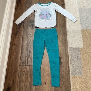 Carter's Gray and Teal Kids Pajama Set